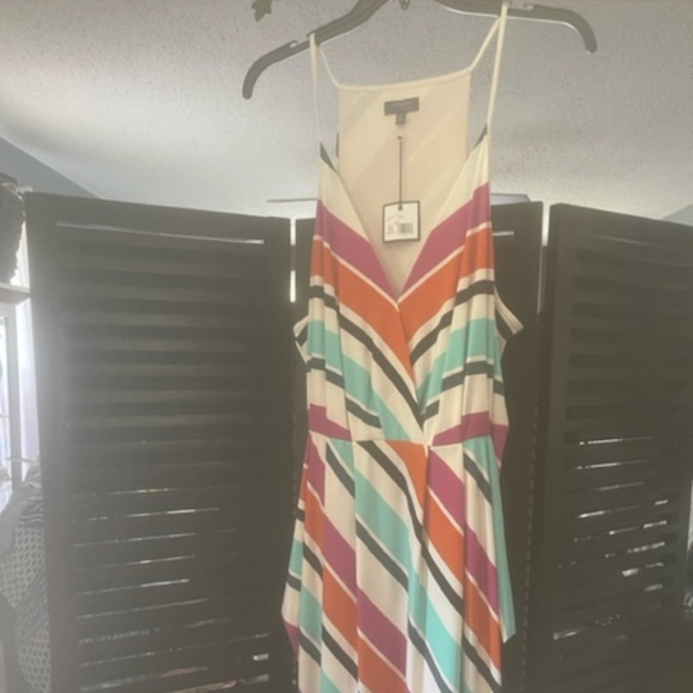 New Madison 3x Spaghetti Strap Sundress Colorful